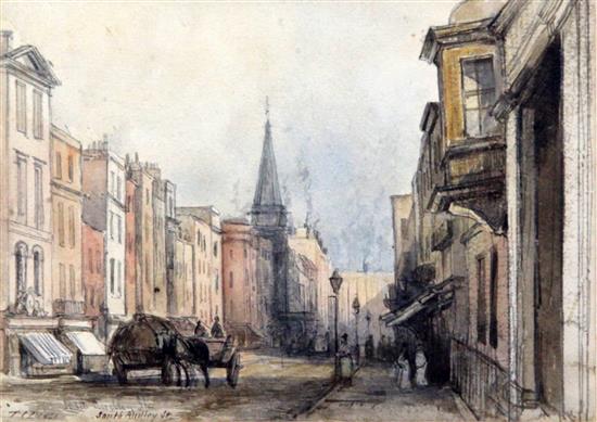 Thomas Coleman Dibdin (1810-1893) South Audley Street 5 x 7in.